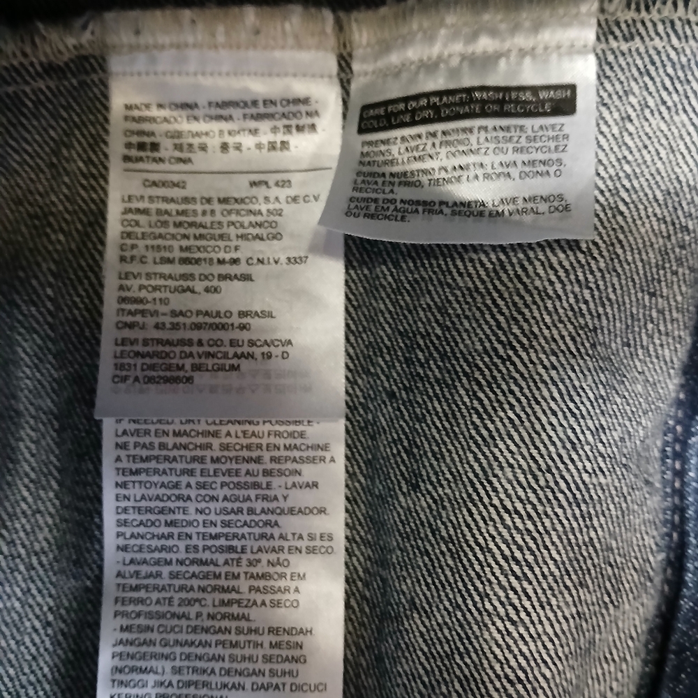 Vintage Levi's Blue Lightweight Jacket Classic Design Size XXL - Picture 6 of 8